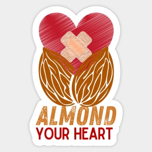 Almond Your Heart Sticker
